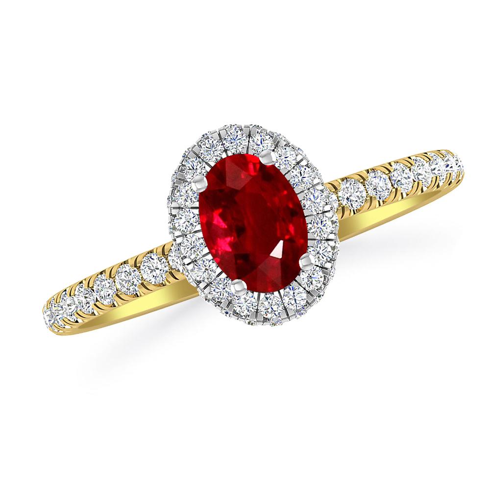 Yellow Gold - Ruby