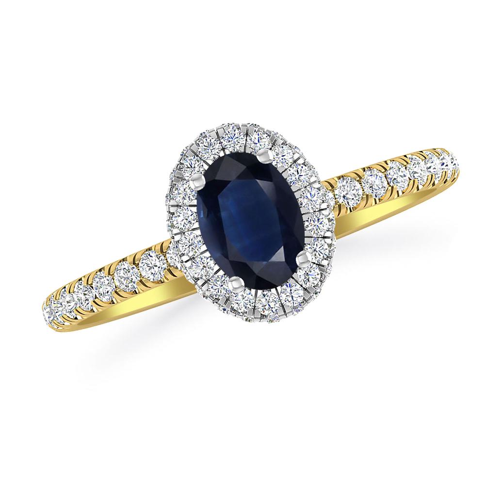 Yellow Gold - Sapphire