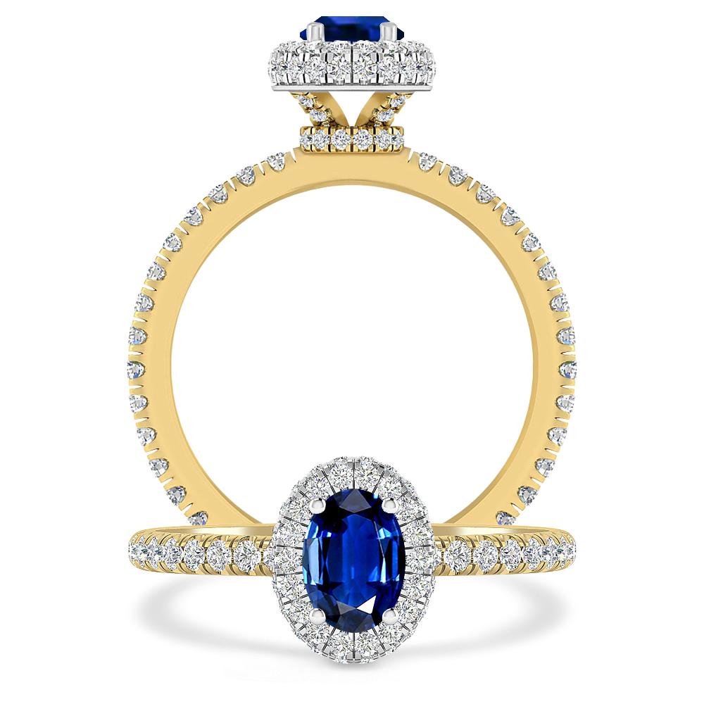 Yellow Gold - Sapphire