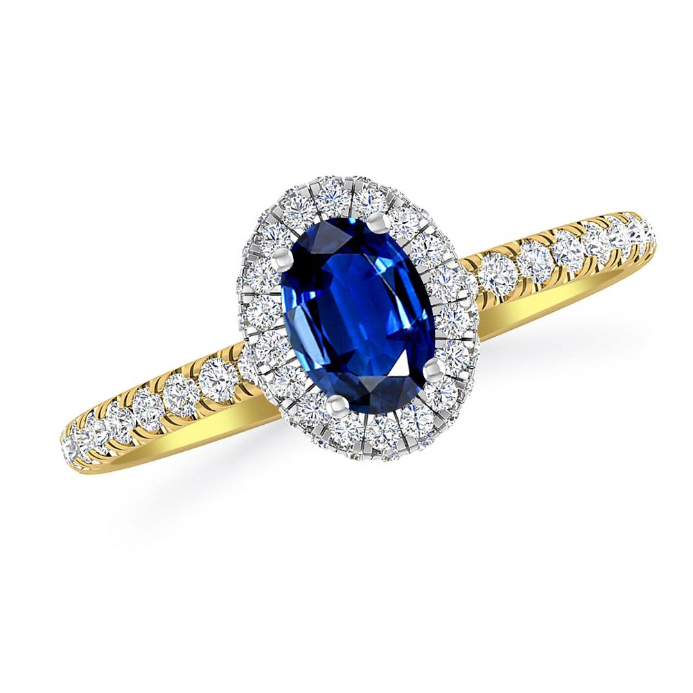 Yellow Gold - Sapphire