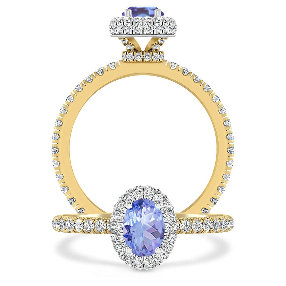 Yellow Gold - Tanzanite