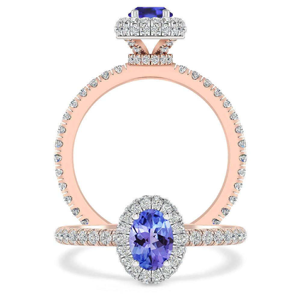 Rose Gold - Tanzanite