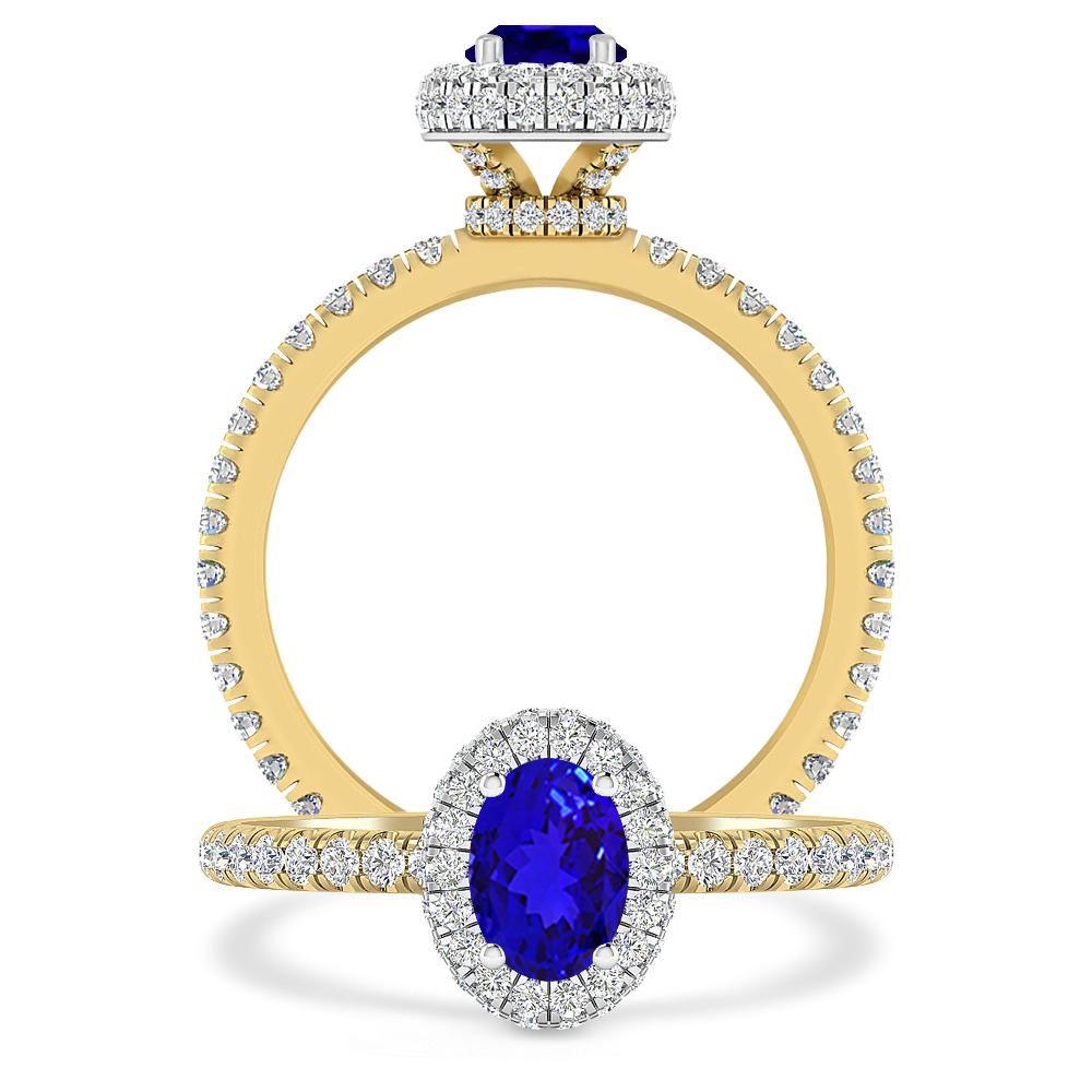 Yellow Gold - Tanzanite