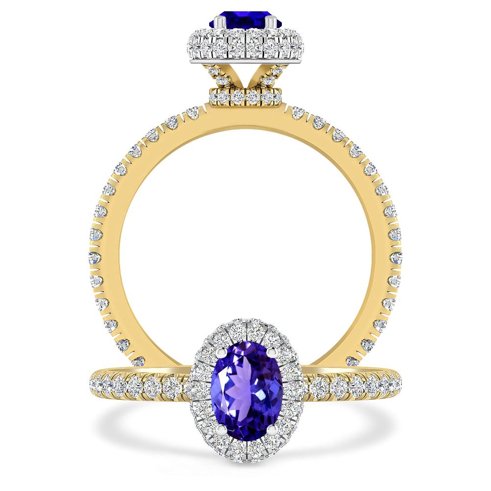 Yellow Gold - Tanzanite