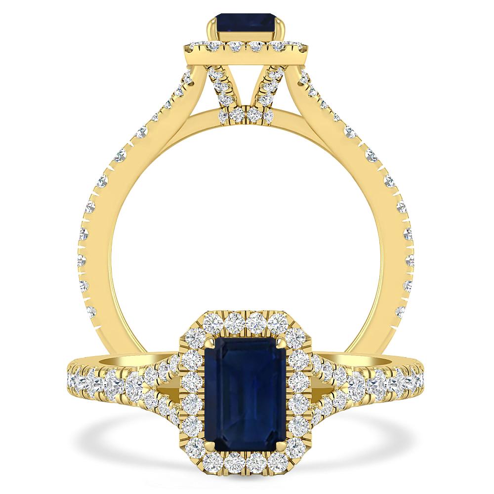 Yellow Gold - Sapphire