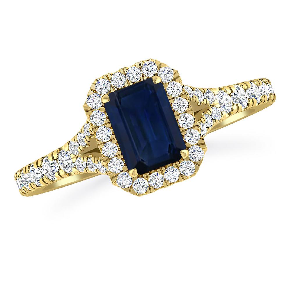 Yellow Gold - Sapphire