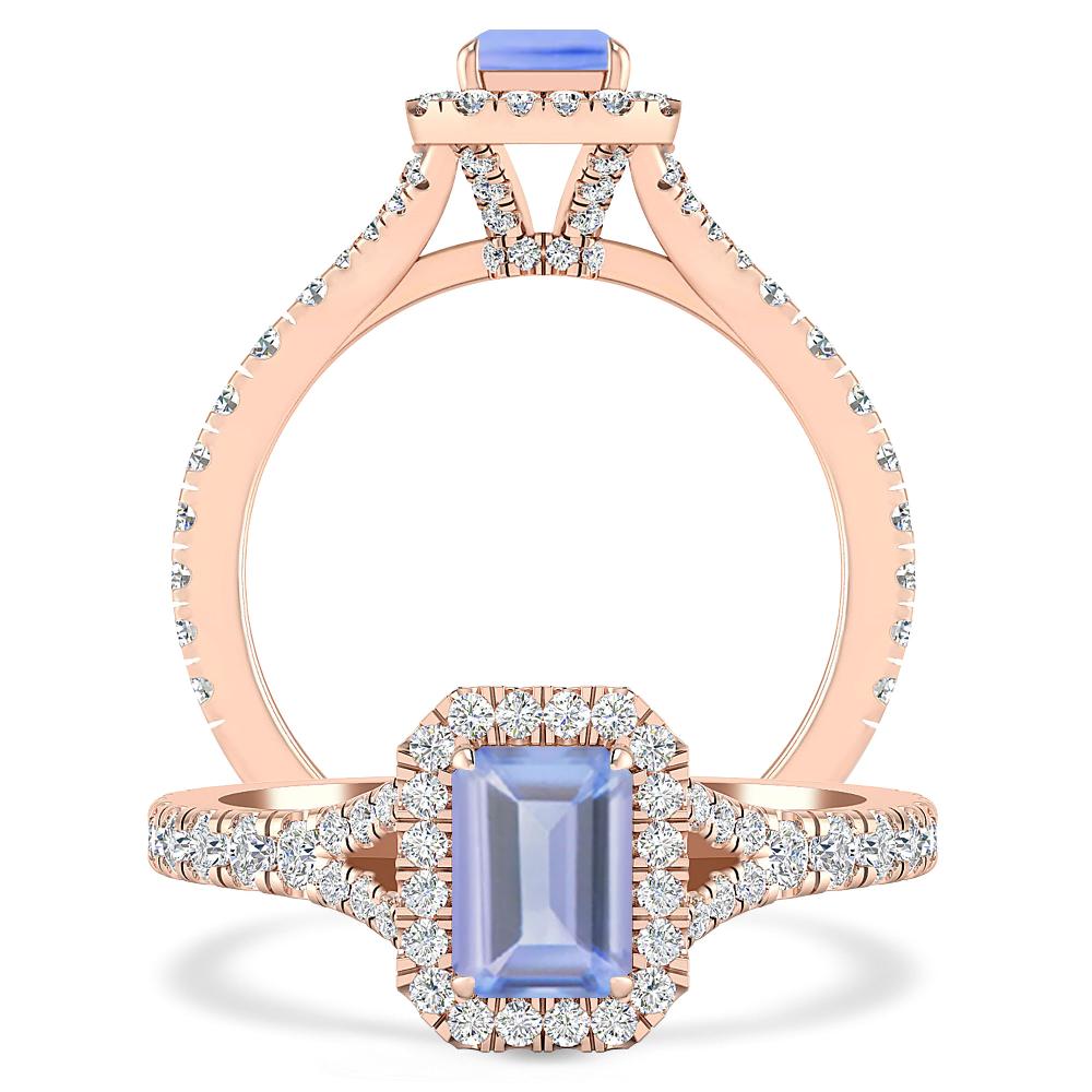 Rose Gold - Tanzanite