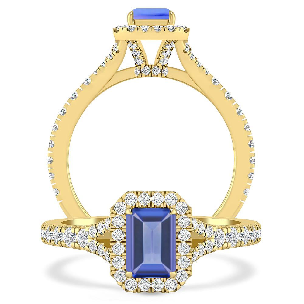 Yellow Gold - Tanzanite