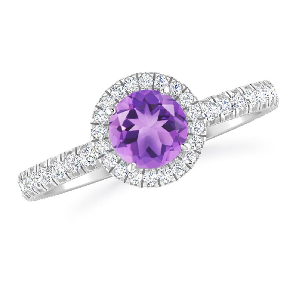 White Gold - Amethyst