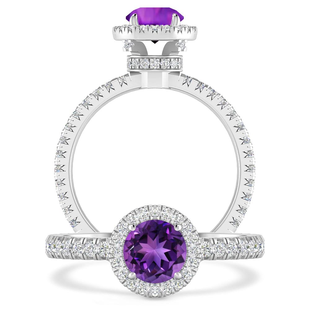 White Gold - Amethyst