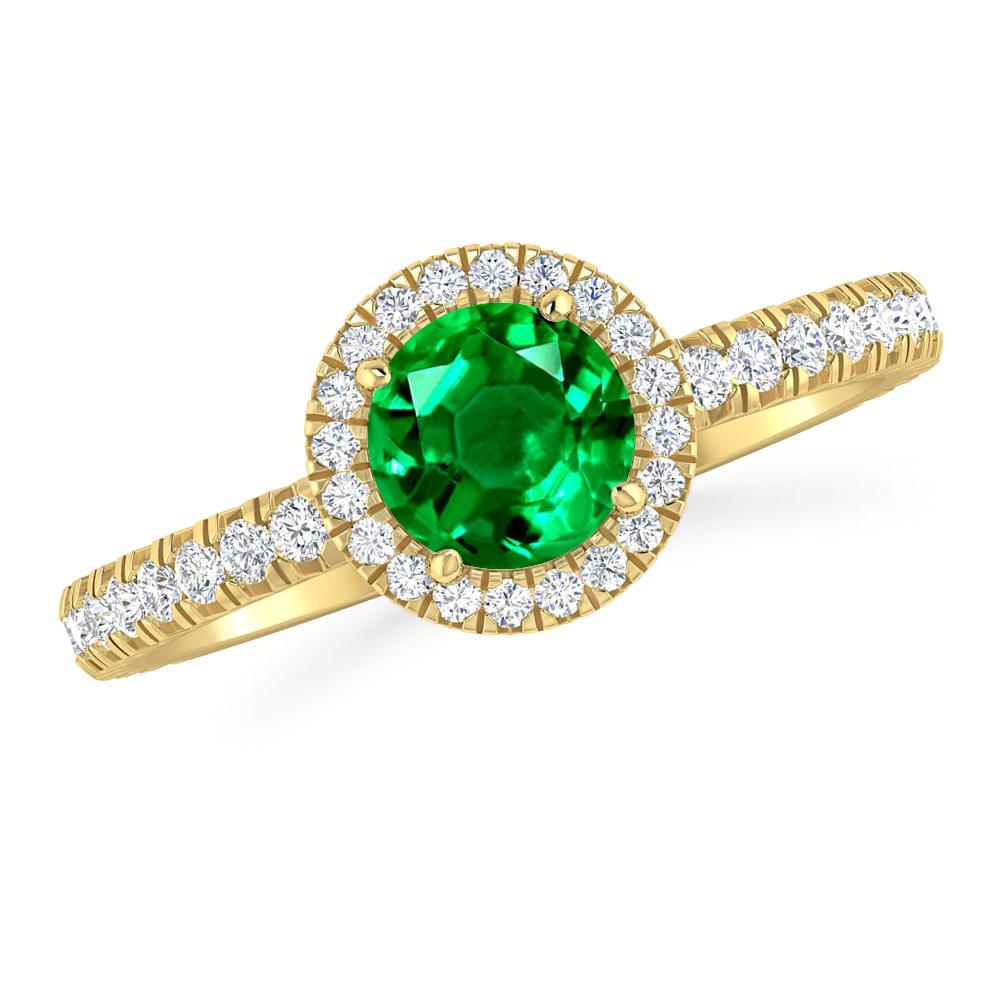 Yellow Gold - Emerald