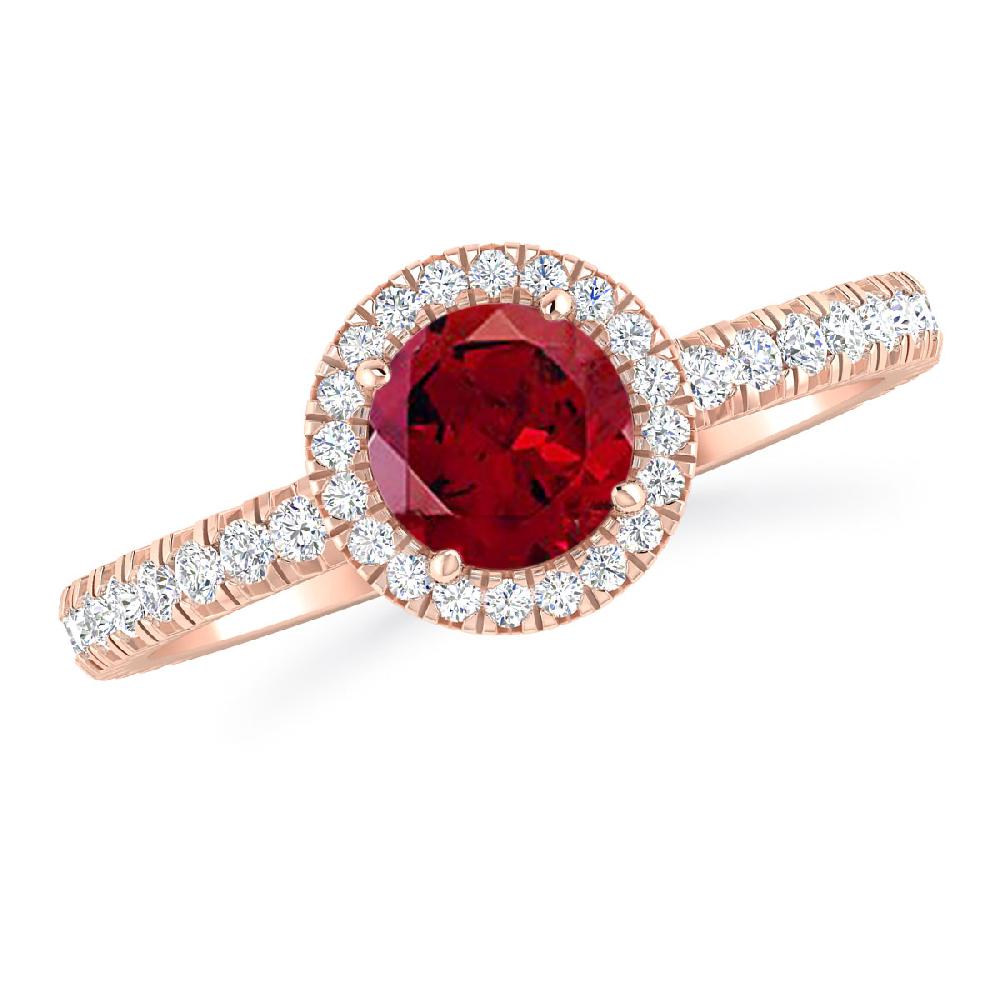 Rose Gold - Garnet