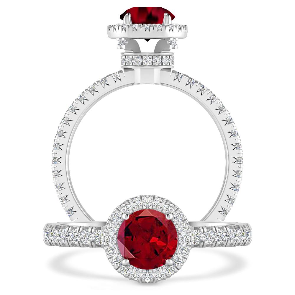 White Gold - Garnet