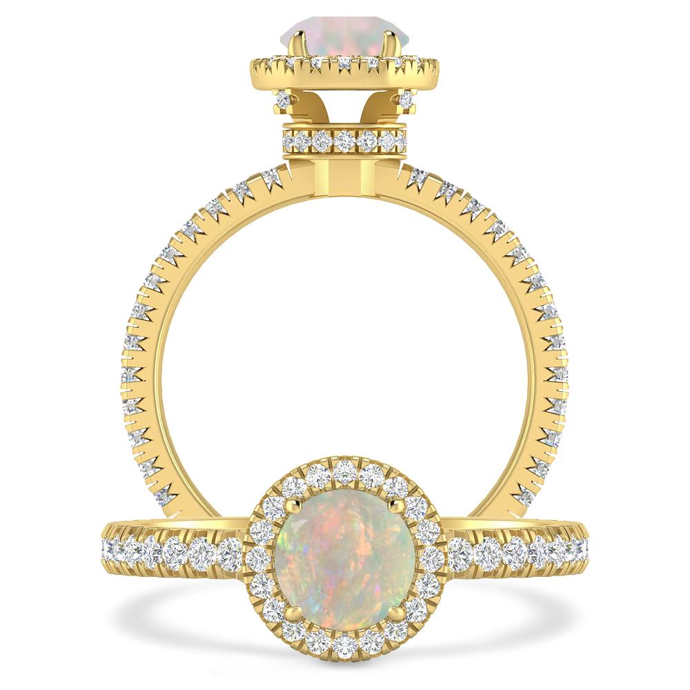 Yellow Gold - Opal