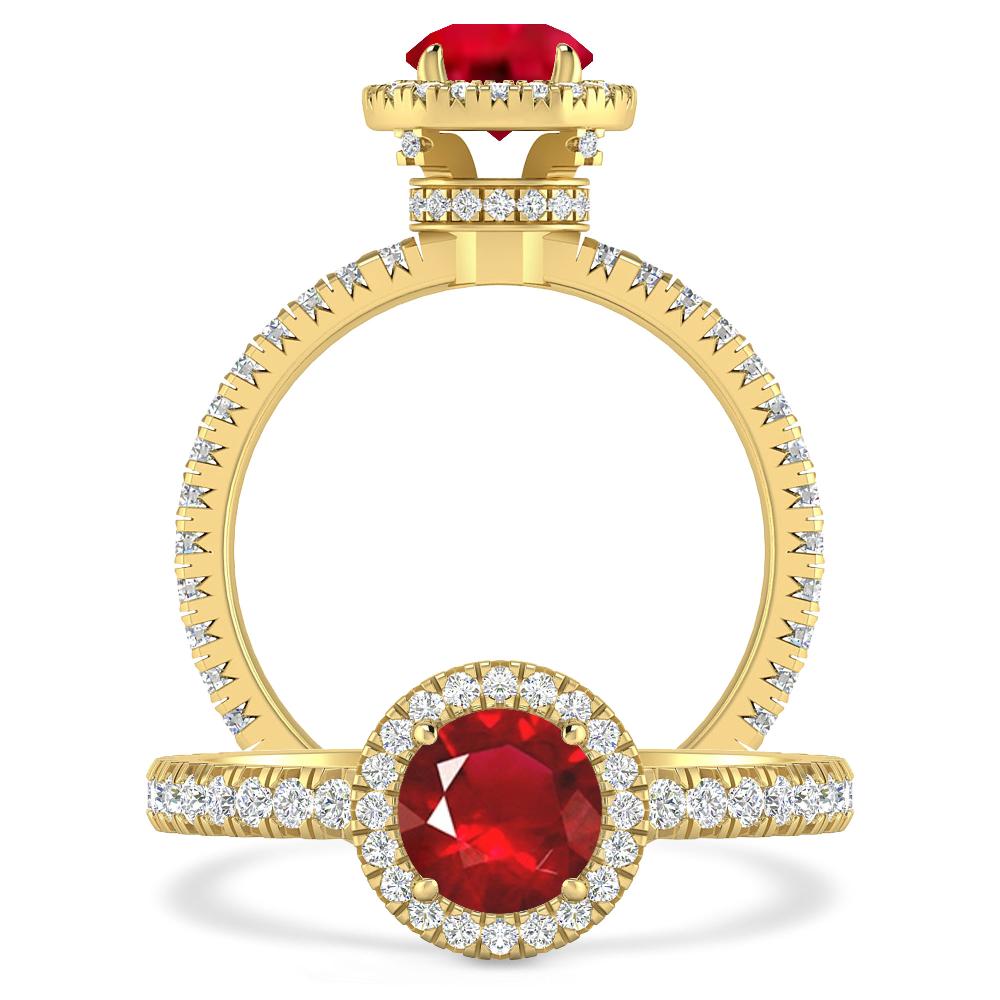 Yellow Gold - Ruby