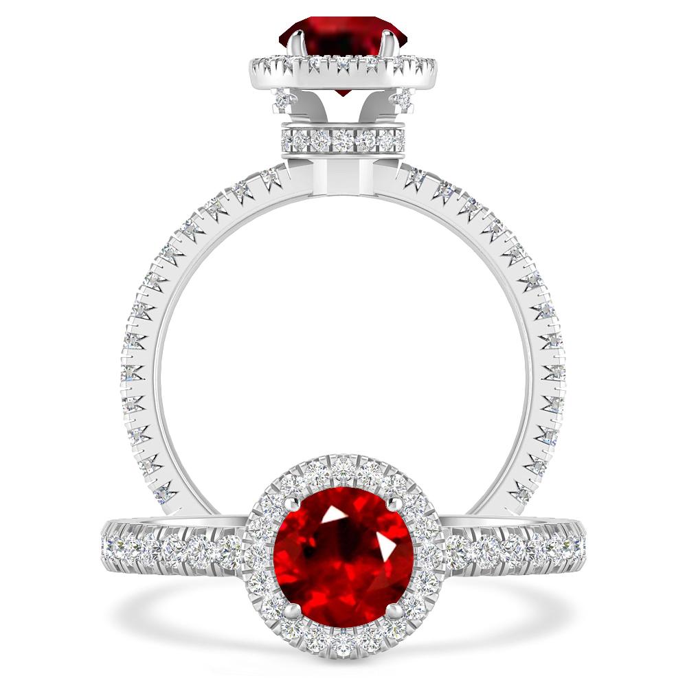 White Gold - Ruby