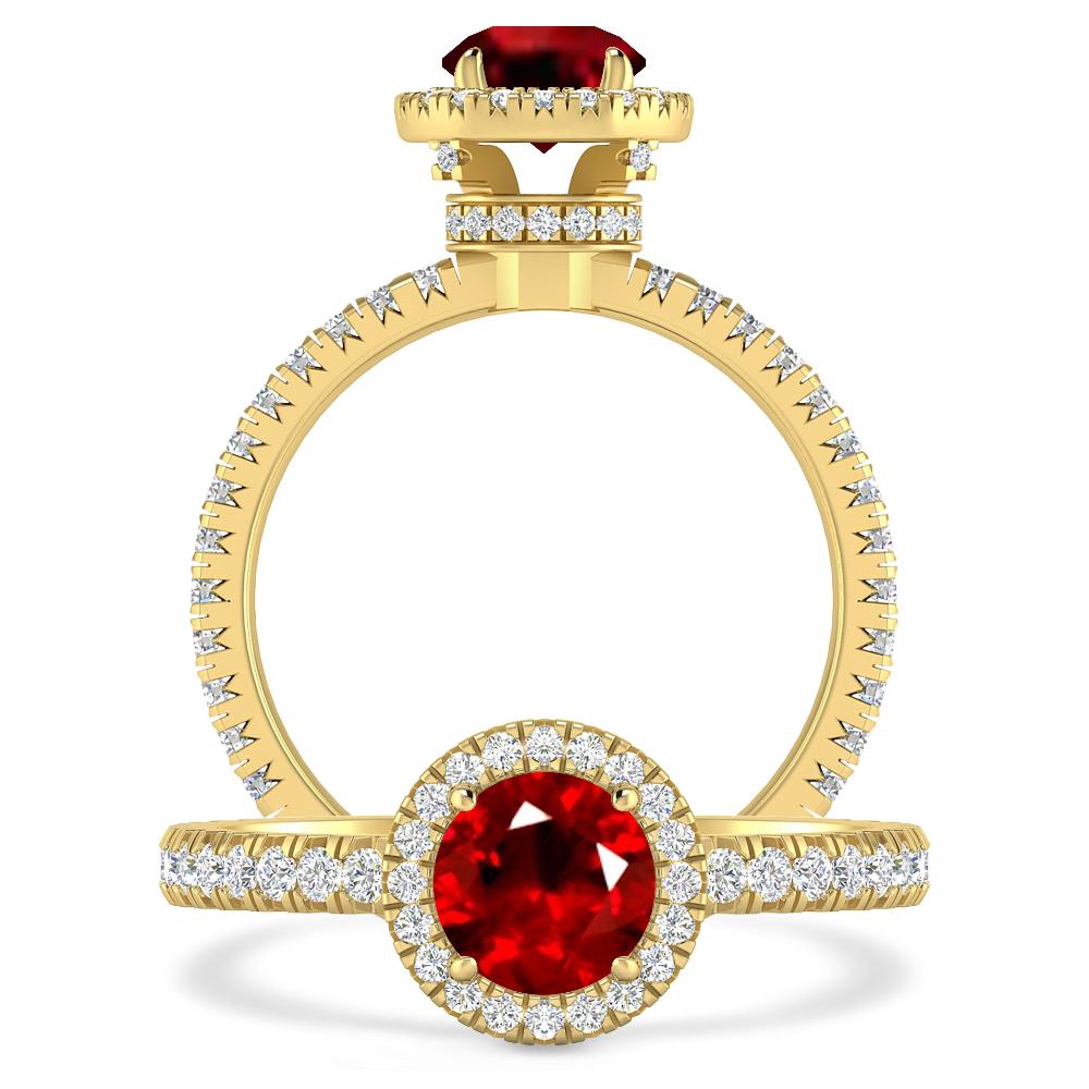 Yellow Gold - Ruby