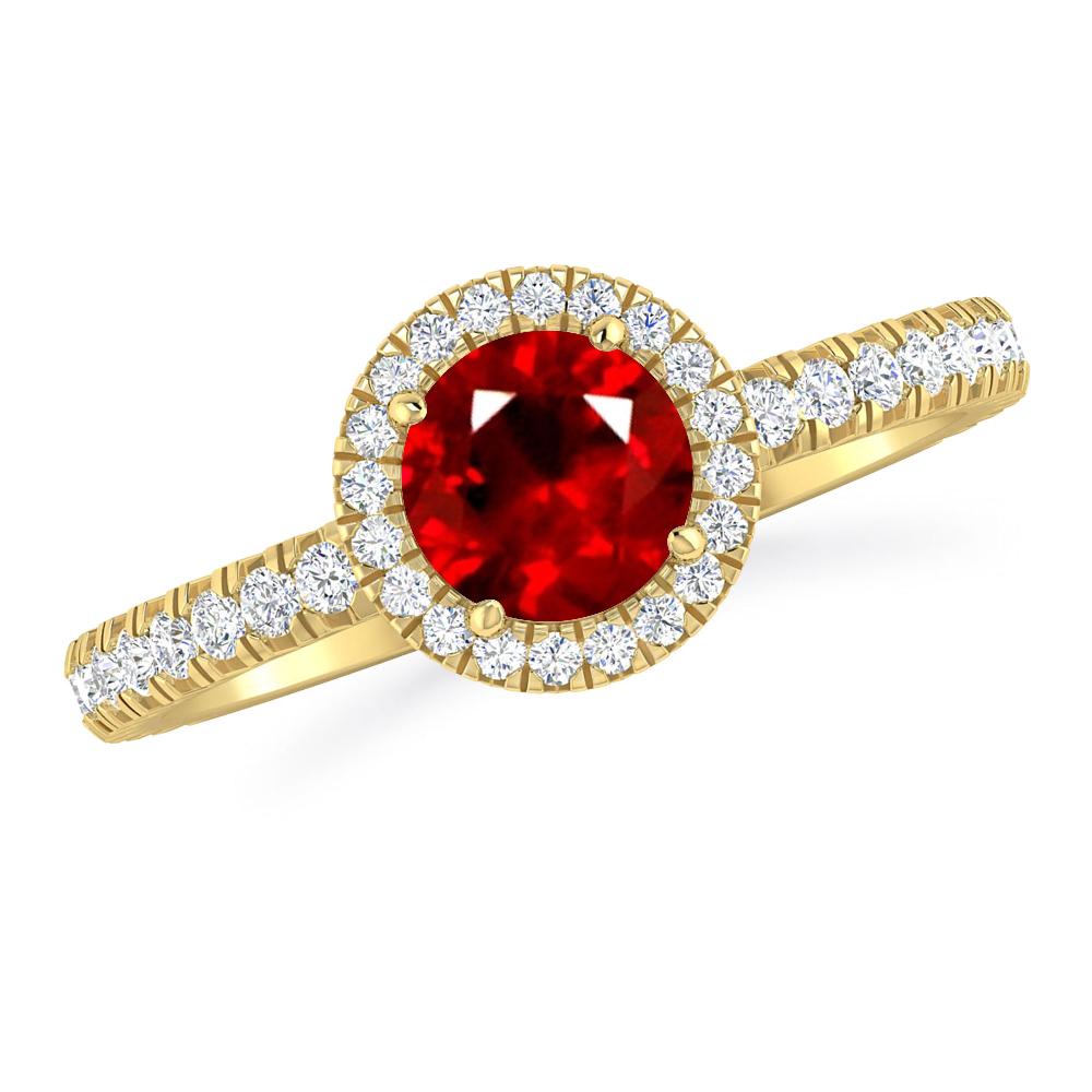 Yellow Gold - Ruby