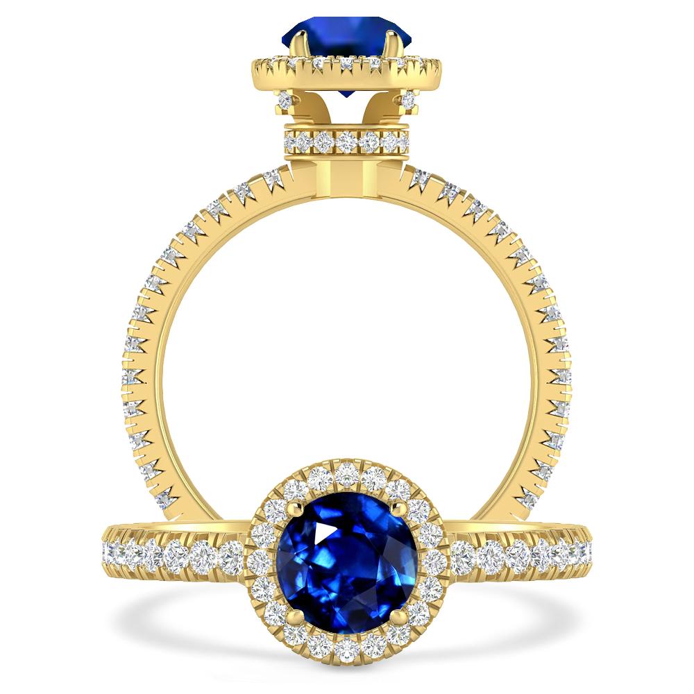 Yellow Gold - Sapphire