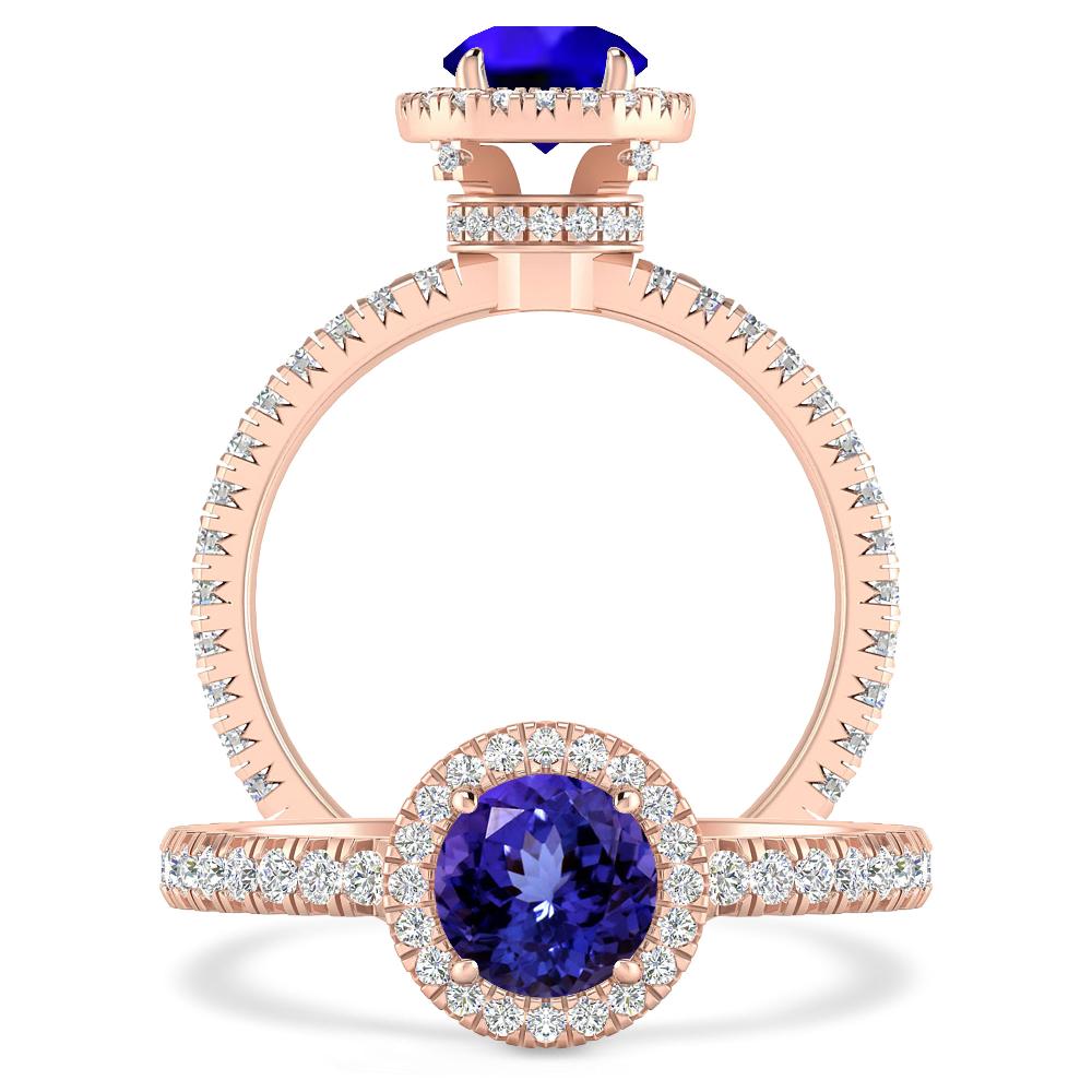 Rose Gold - Tanzanite