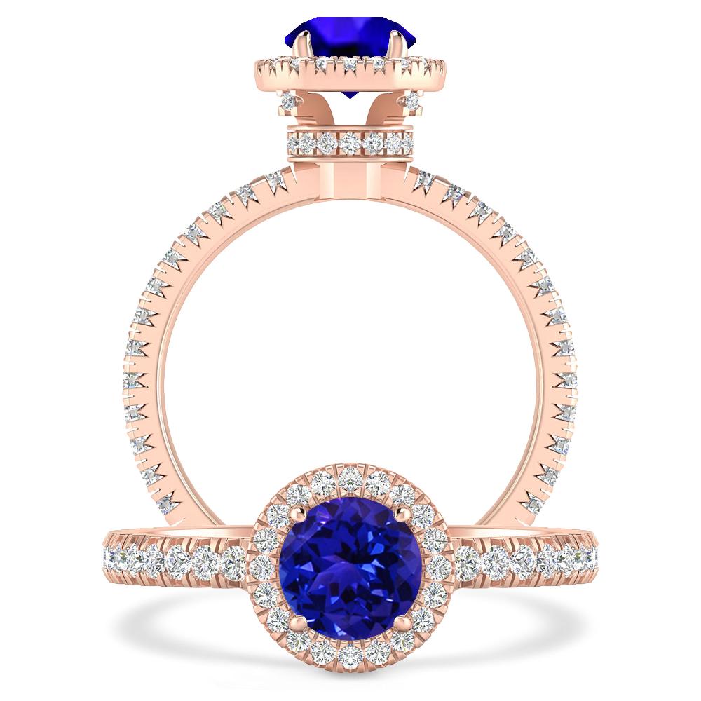 Rose Gold - Tanzanite