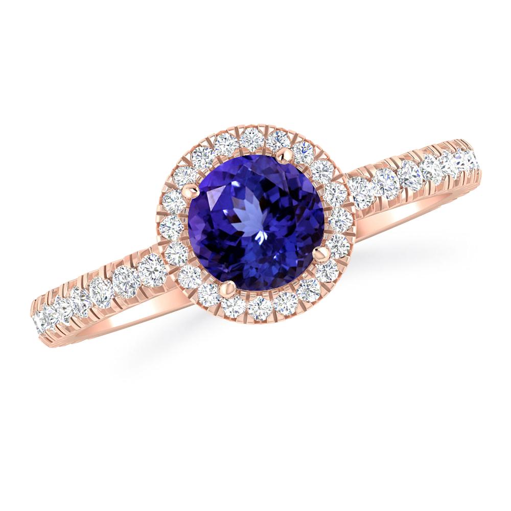 Rose Gold - Tanzanite