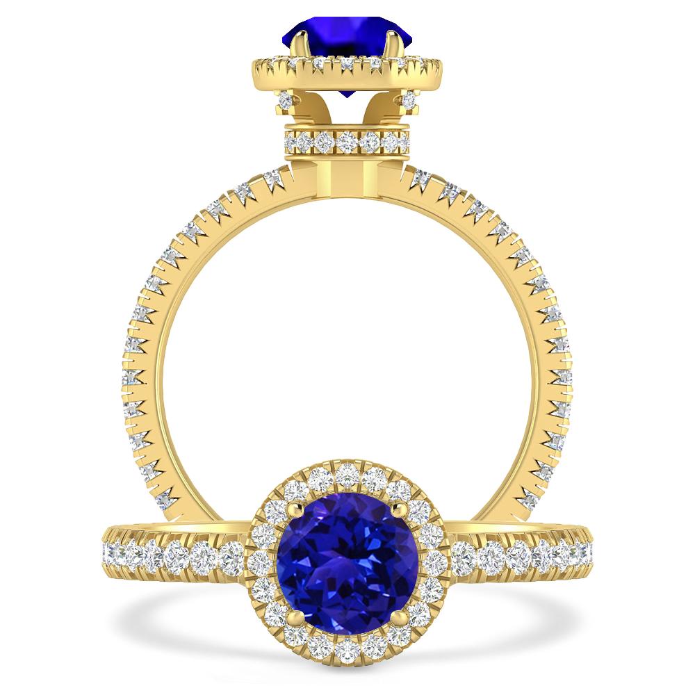 Yellow Gold - Tanzanite