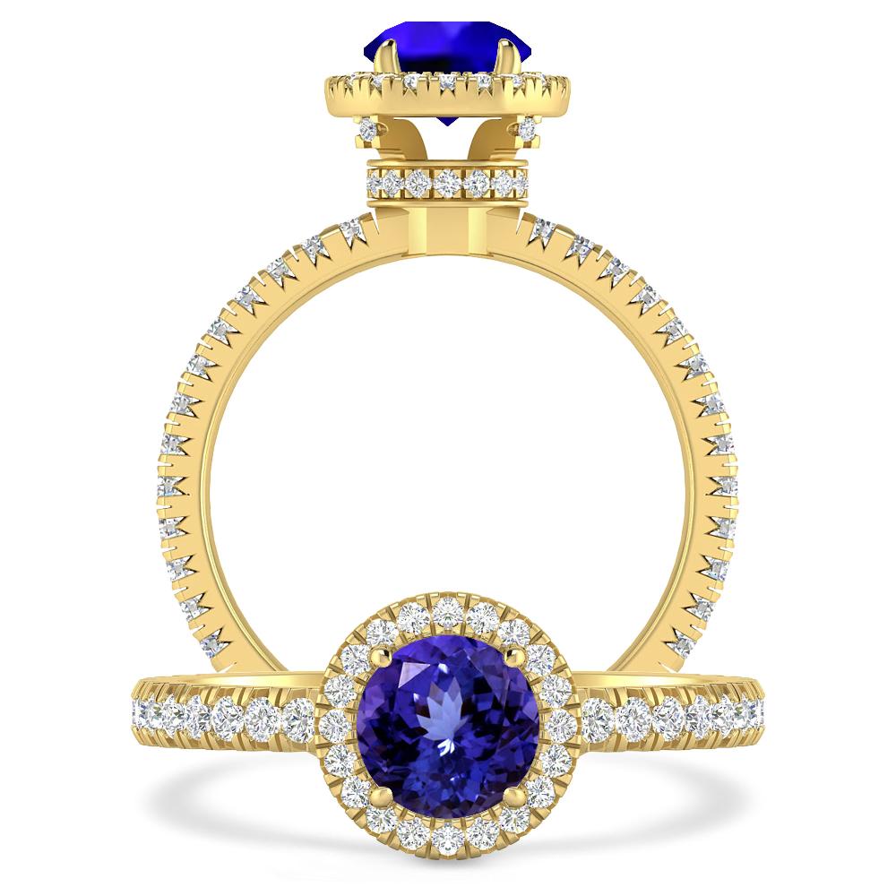 Yellow Gold - Tanzanite