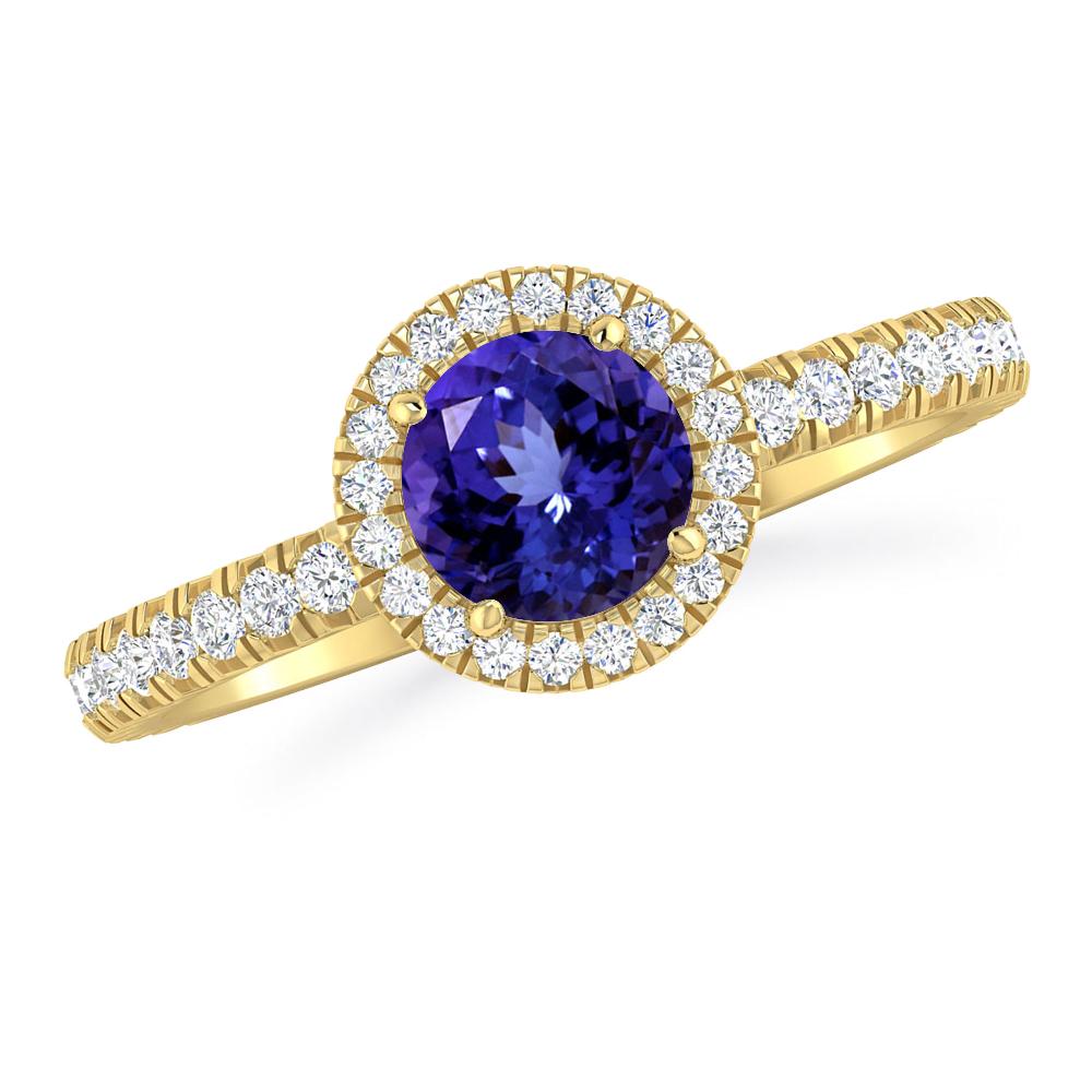 Yellow Gold - Tanzanite