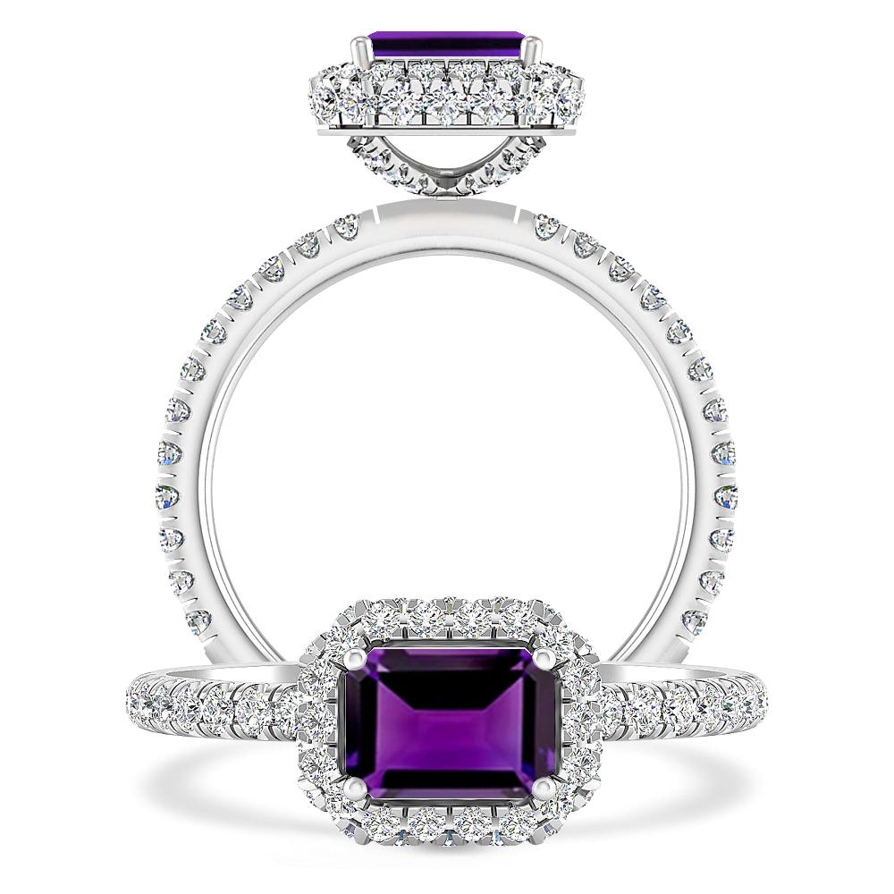 White Gold - Amethyst