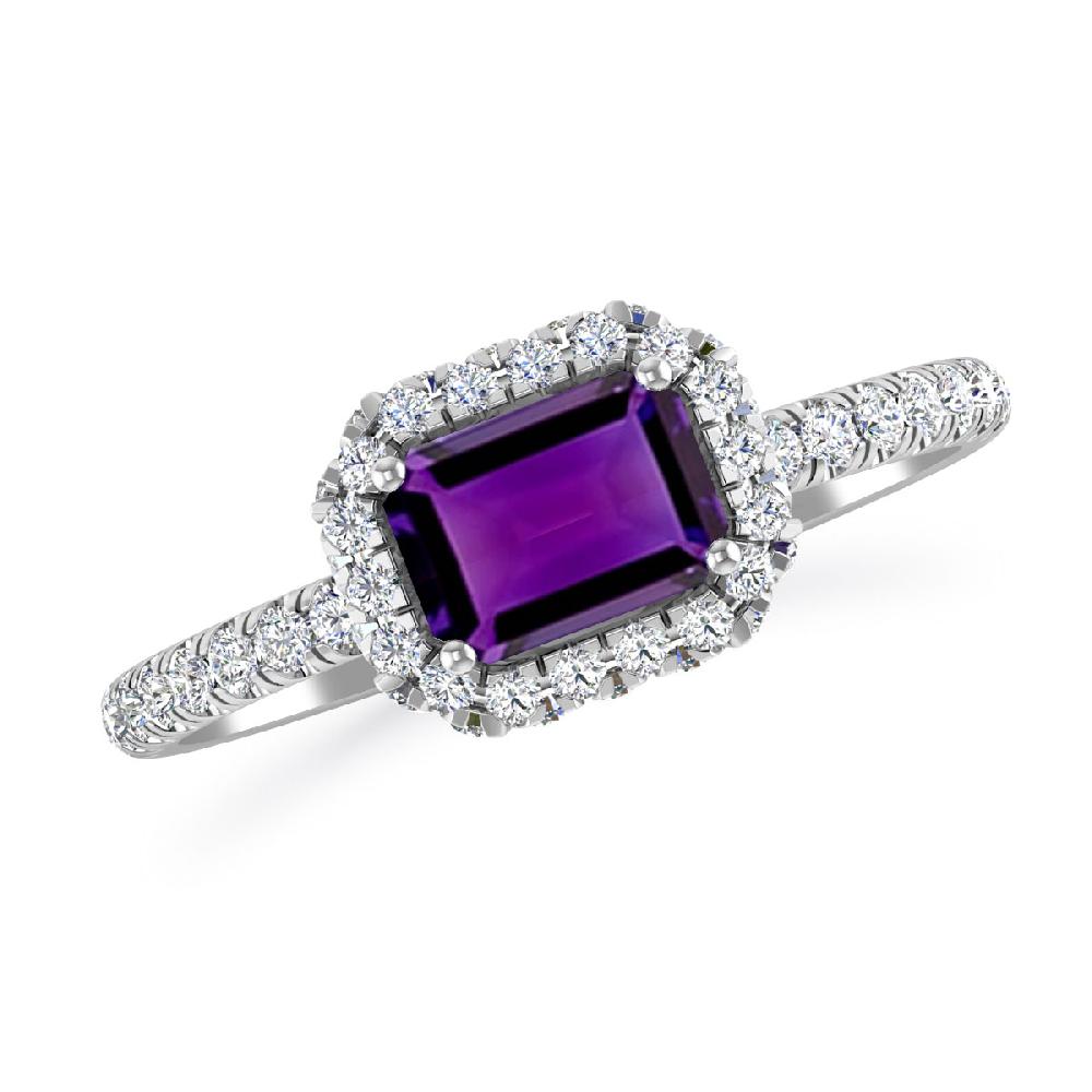 White Gold - Amethyst