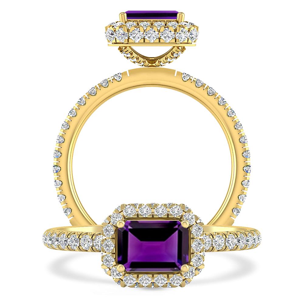 Yellow Gold - Amethyst