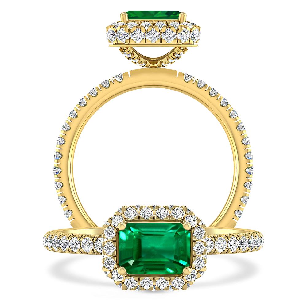 Yellow Gold - Emerald