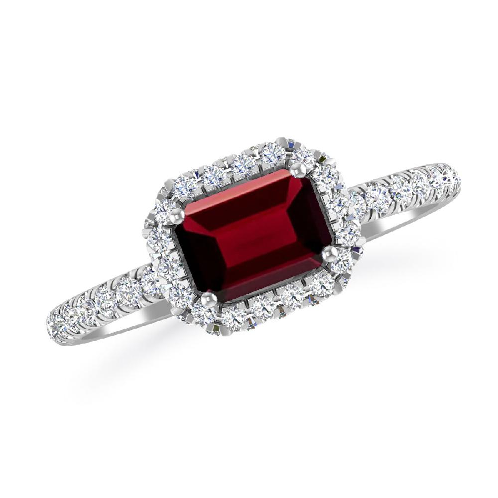 White Gold - Garnet