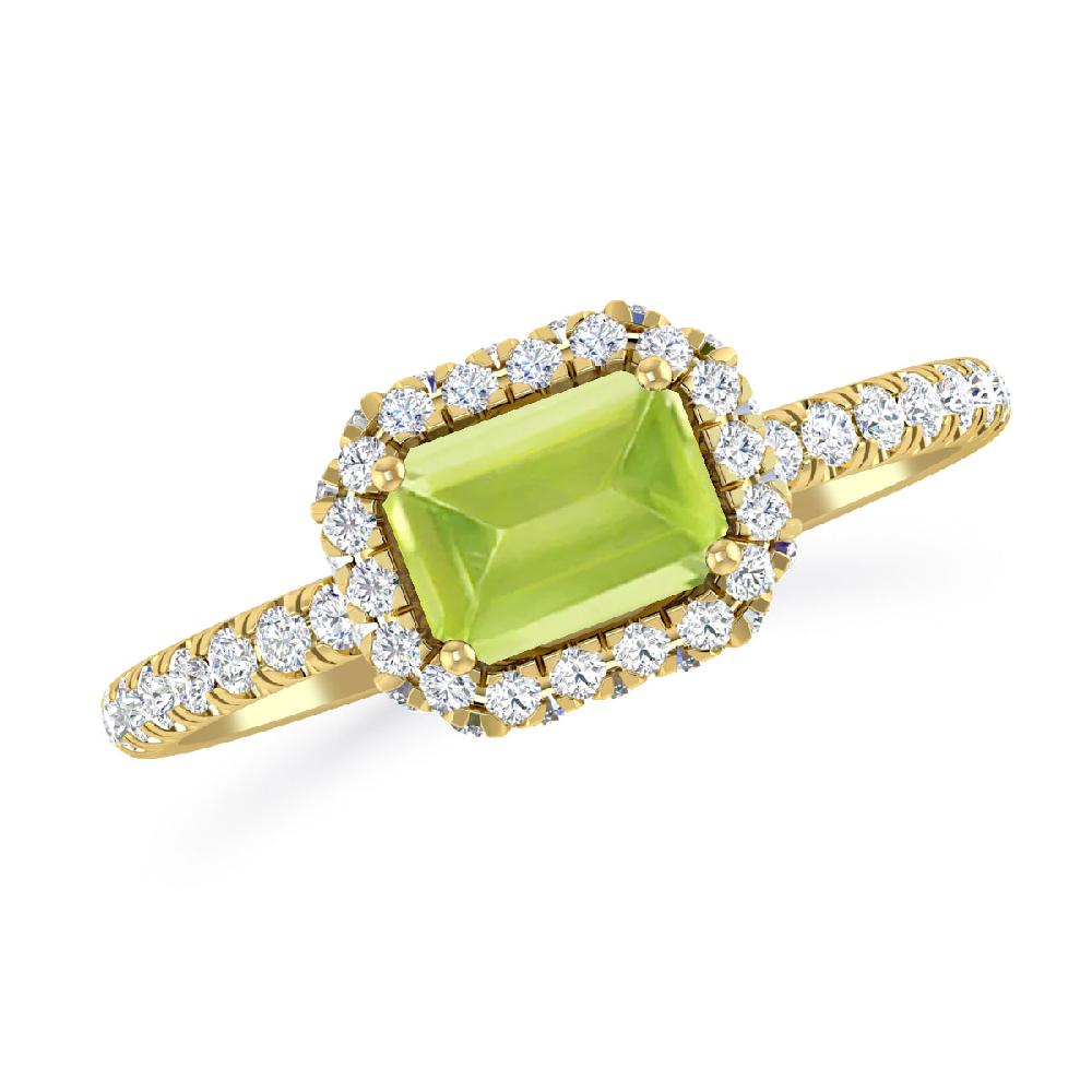 Yellow Gold - Peridot