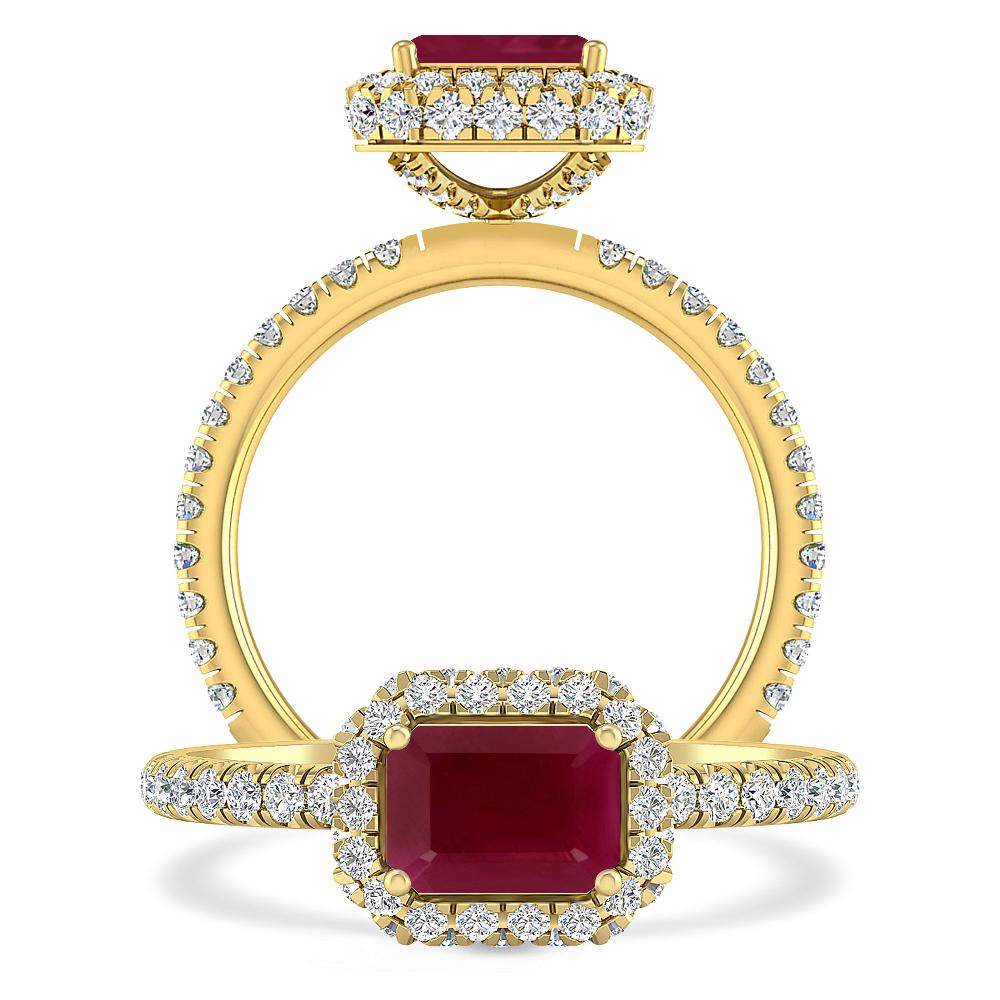 Yellow Gold - Ruby