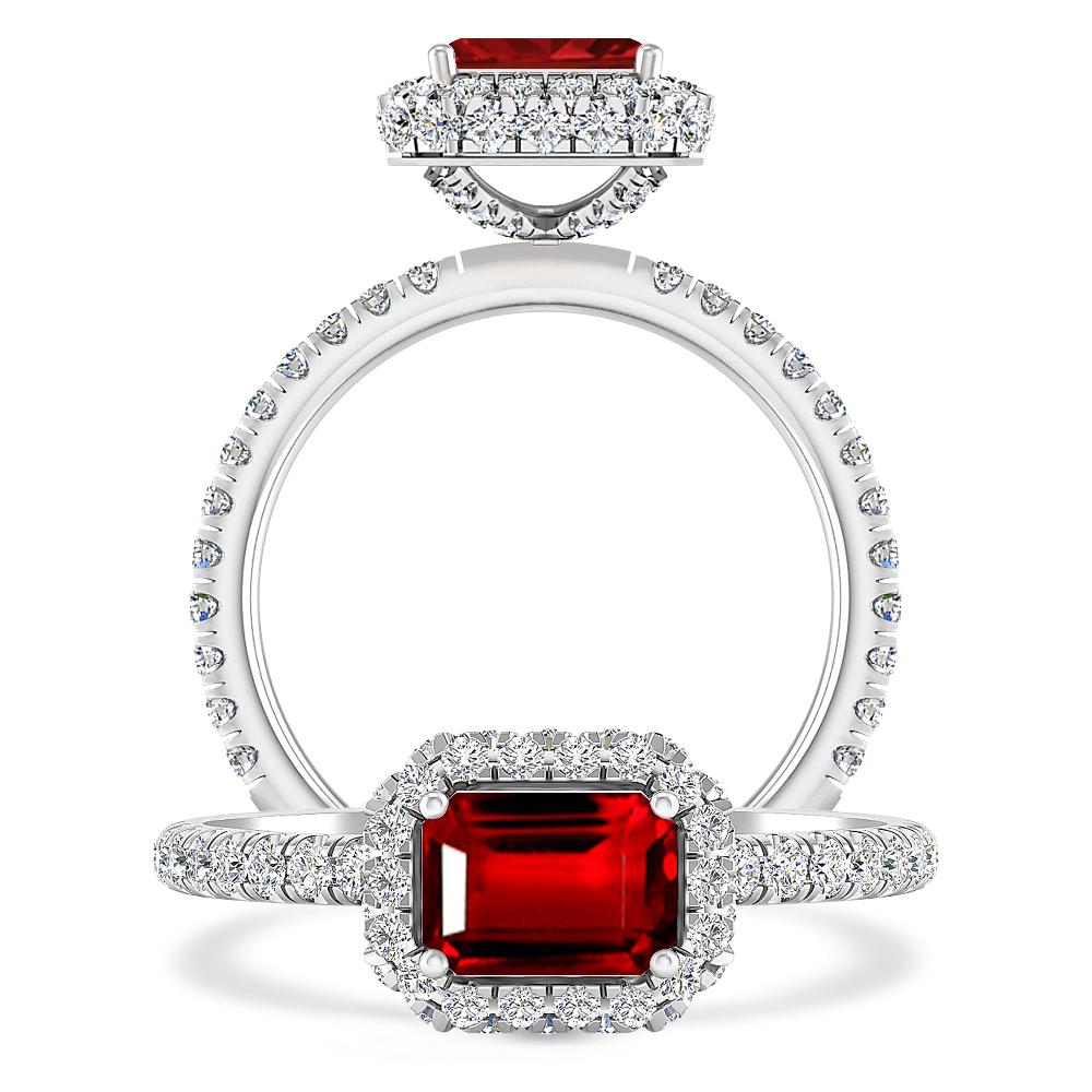 White Gold - Ruby