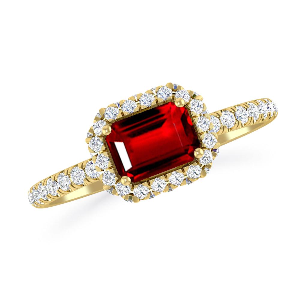 Yellow Gold - Ruby