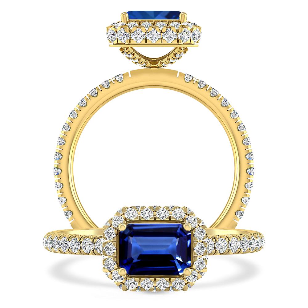 Yellow Gold - Sapphire