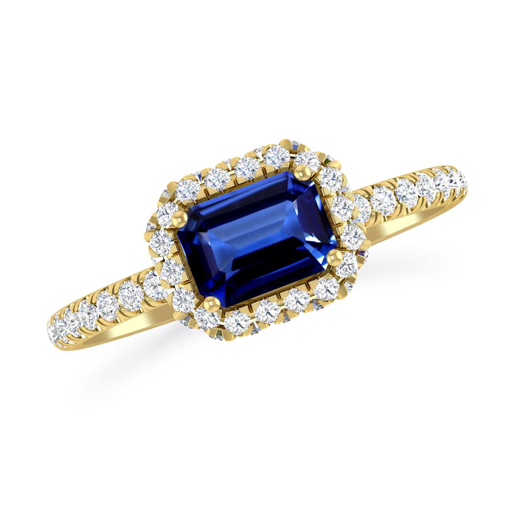 Yellow Gold - Sapphire