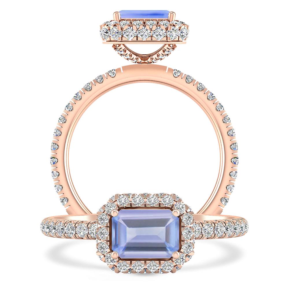 Rose Gold - Tanzanite