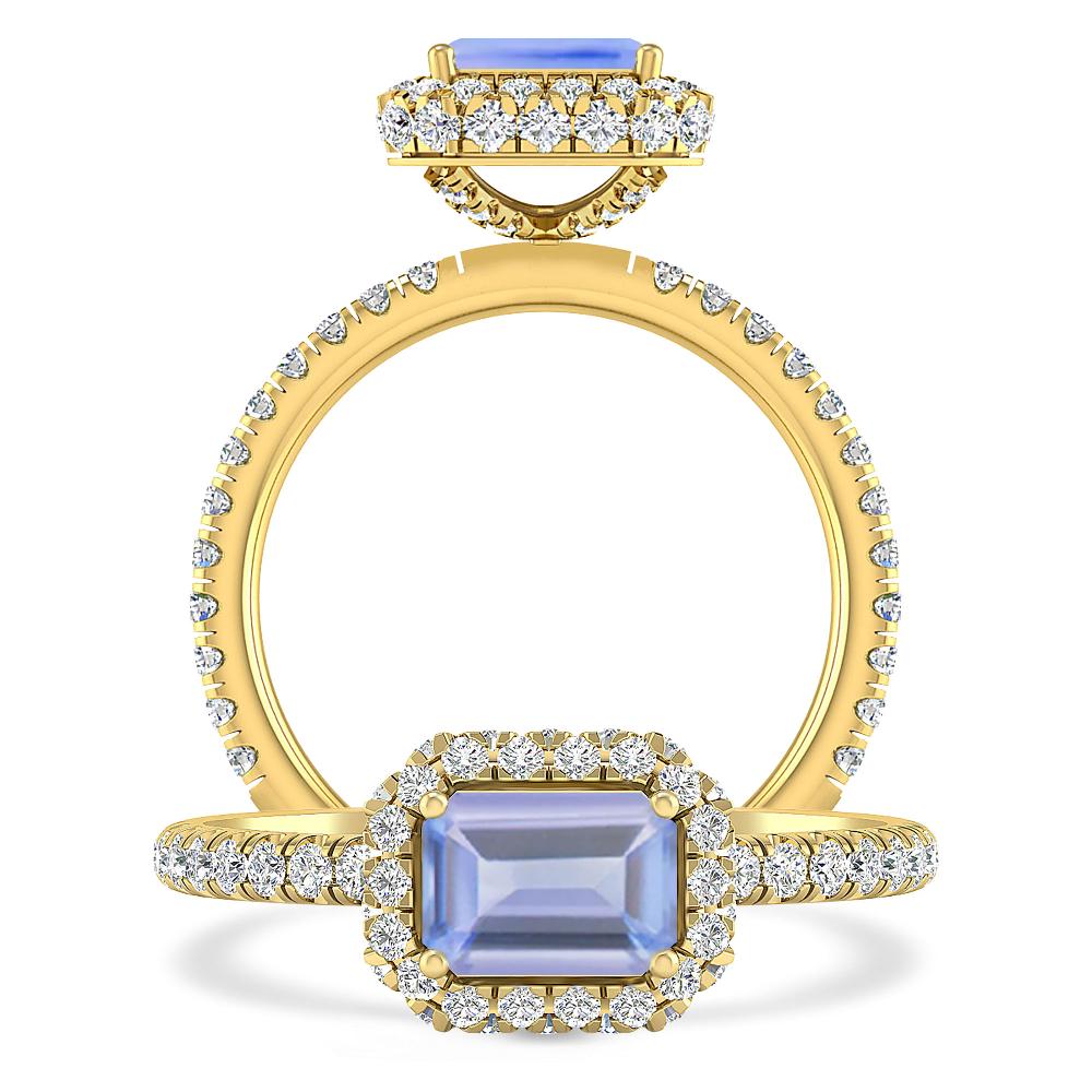 Yellow Gold - Tanzanite