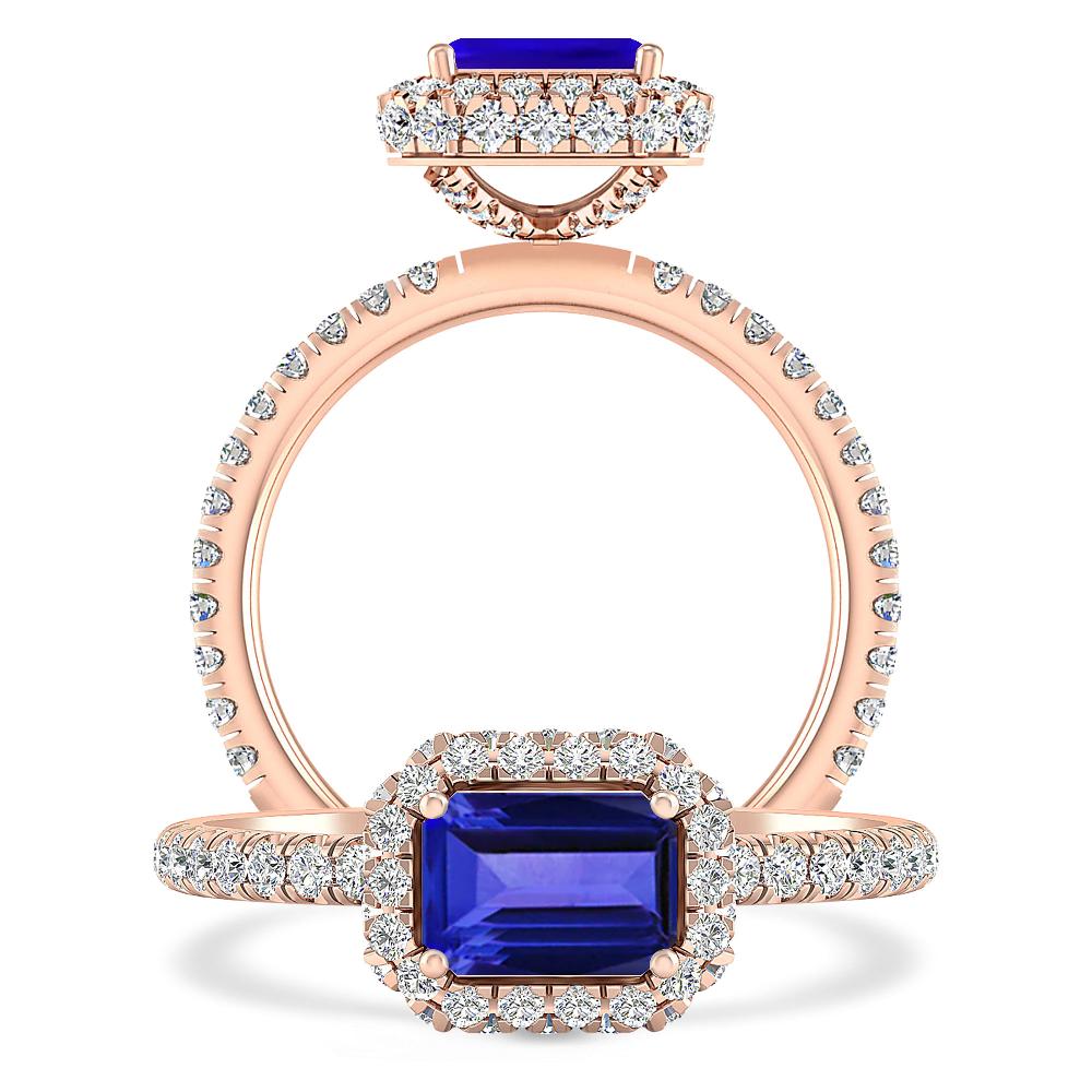 Rose Gold - Tanzanite