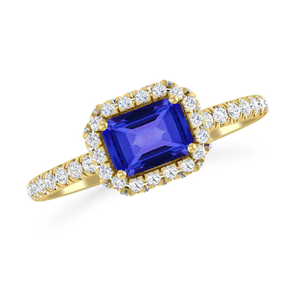 Yellow Gold - Tanzanite