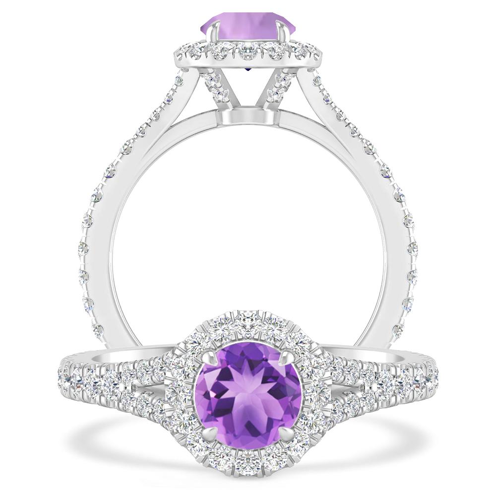 White Gold - Amethyst