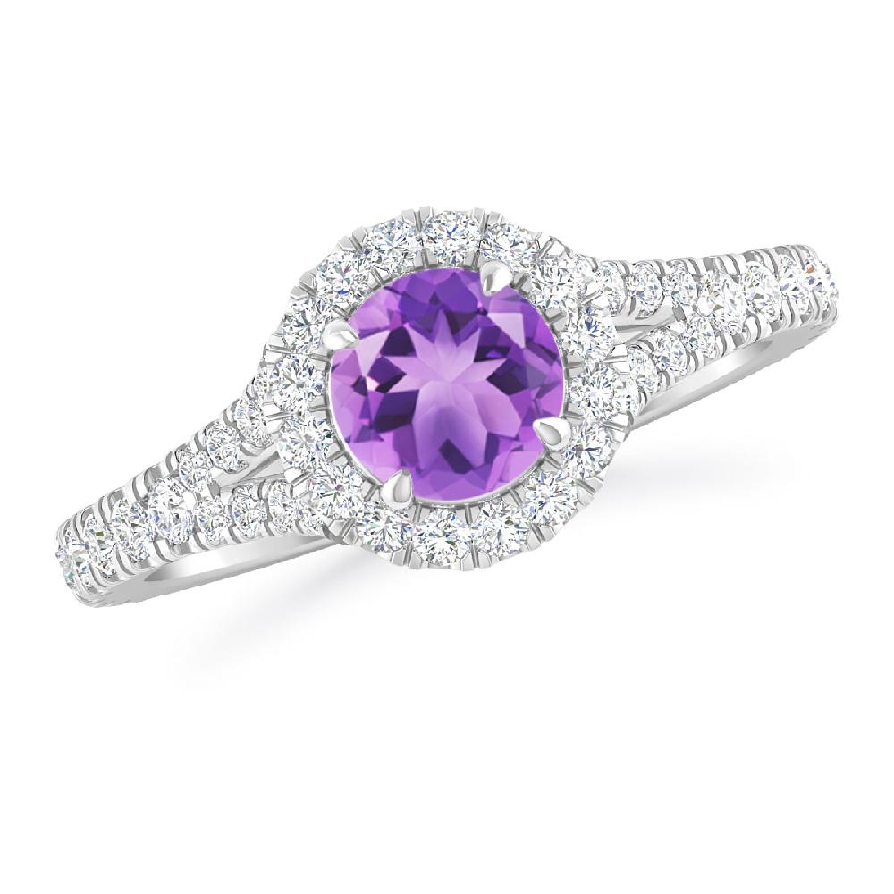 White Gold - Amethyst