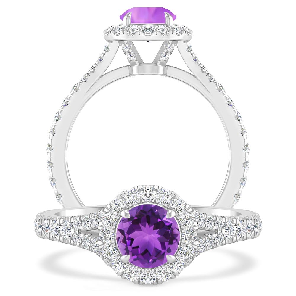 White Gold - Amethyst