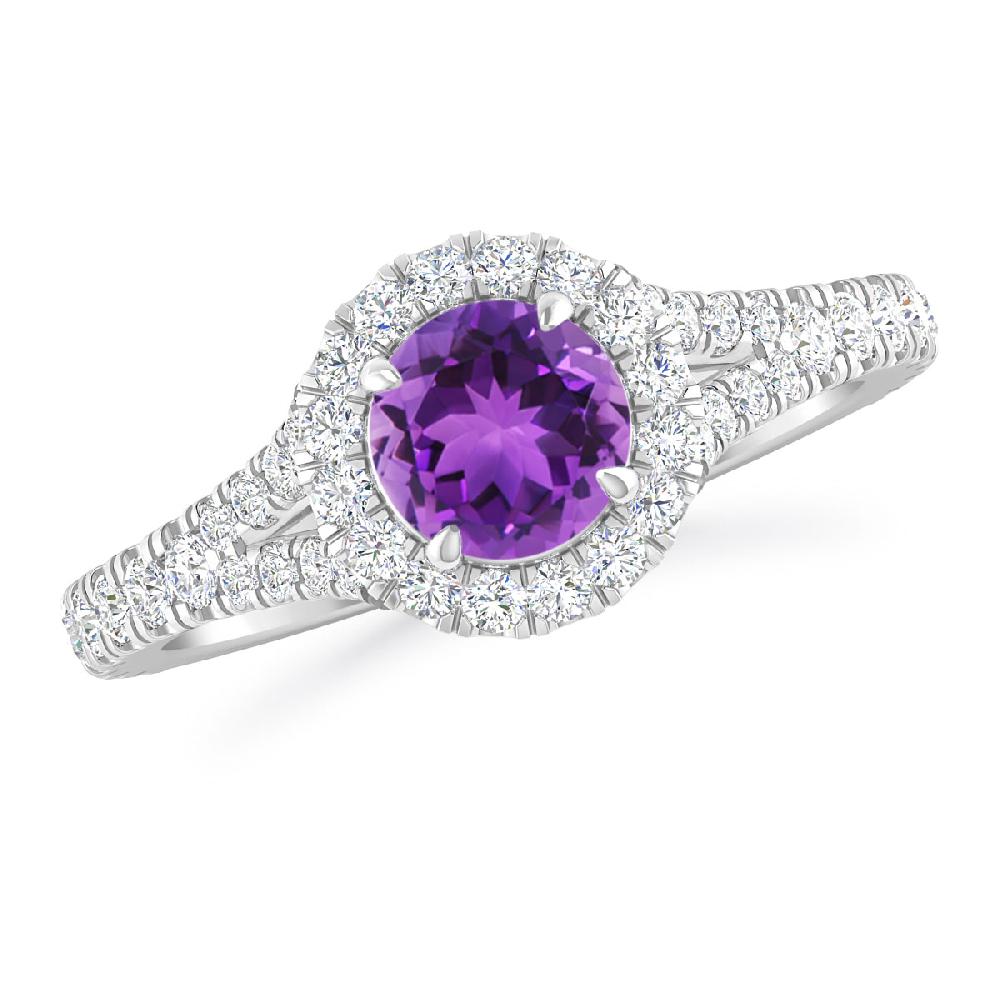 White Gold - Amethyst