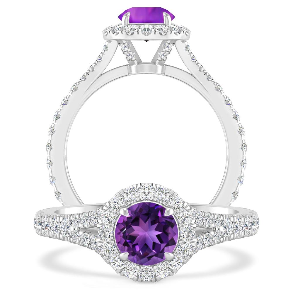 White Gold - Amethyst