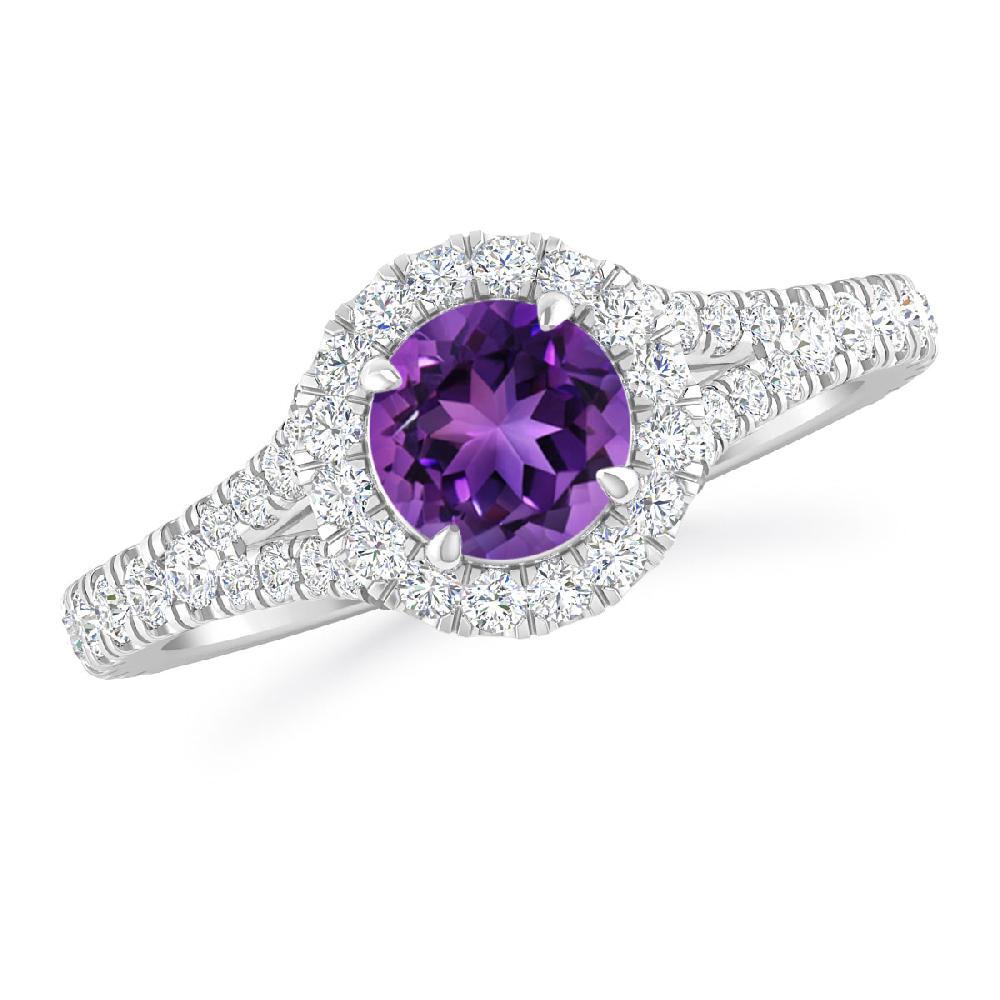 White Gold - Amethyst